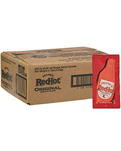 Franks RedHot Original Cayenne Pepper Sauce Packets 200 count One 200 Count Package of Franks Hot Sauce Packets Perfect SingleServe Size for TakeOut Delivery and Catering