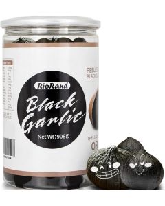 RioRand Black Garlic 908g - Whole Peeled Black Garlic Aged for 90 Days