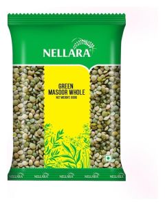 Nellara Green Masoor Whole 500 Gm