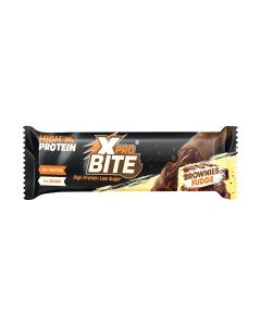 XPro Bite Protein Bar / Brownies Fudge Flavor / High Protein / Low Sugar / Energy Boost Snack / 50g Bar