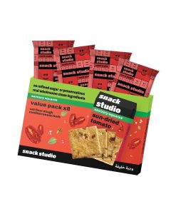 Snack Studio Sun Dried Tomato Squares Value Pack 192g