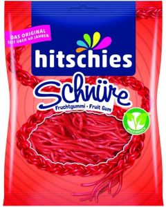 Hitschler Laces Straw Fruitgums 125g - Sour Vegan Gummy Candy