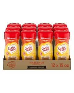 Nestle Coffee mate Coffee Creamer Hazelnut Non Dairy Powder Creamer 15 oz Canister Pack of 12