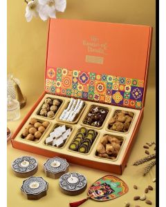 Diwali Sweets Diwali Hampers Diwali Gifts Diwali Gifts For Family And Friends Sweets For Diwali Pack Of 8 Sweets Kaju Katli Kesar Roll Diwali Candles