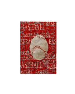 3D Rose Large Words Baseball in Red TWL_211500_1 Towel 15 x 22