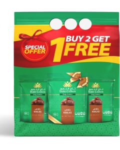 Date Crown Khalas Dates, 500 g - Pack of 3