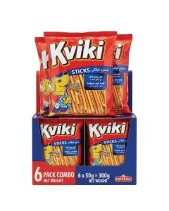 Kviki Sticks 50 g – Crunchy Snack Sticks for Kids – (Packed of 6)