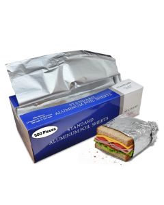 PreCut Aluminum Foil Sheets Foil Pop Up Sheets Aluminum Foil 12 x 1075 inches come in a popup dispenser 1 Box