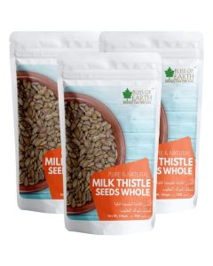 Milk Thistle Seeds Organic / 3x200g Superfood for Natural Liver Detox & Support, and Immune Health / Ideal for Smoothies, Teas & Recipes