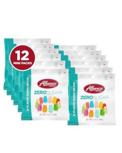 Albanese Candy Sugar Free 12 Flavor Gummi Bears 35 oz Bag Pack of 12
