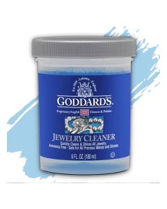Goddard's Jewelry Cleaner, Tarnish Remover, Cleaning Solution for Silver, Gold, Diamond, Gemstone Jewelry, Ammonia Free, Includes Brush & Basket, 6 oz