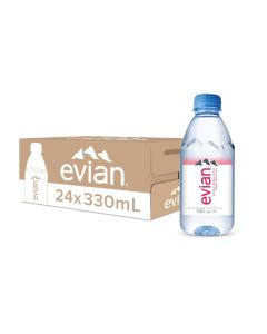 EVIAN NATURAL MINERAL WATER - 24 x 330 ML