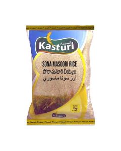 KASTURI Pure Indian Sona Masoori Rice- 2 KG (White)