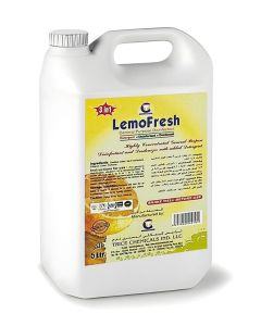 LemoFresh General Purpose Disinfectant 5L – Multi-Surface Cleaner / Antibacterial Lemon Scent / Heavy-Duty for Commercial & Home Use