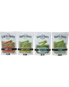 Calbee Snapea Crisps Harvest Snaps Variety Pack - Caesar, Wasabi Ranch, Tomato Basil & Lightly Salted