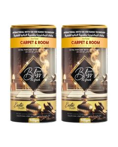 Fresh Carpet Cleaning Powder & Room Freshener 2x500g / Exotic Oudh Scent / Antibacterial Silver Nano Technology / Carpet Deodorizer & Upholstery Odor Remover Pack of