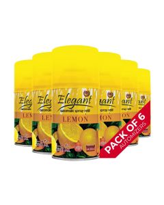 6 Piece LEMON Automatic Refill Spray Set 300ml