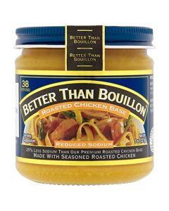 Better Than Bouillon Reduced Sodium Roasted Chicken Base 8 oz Jar Single Unit
