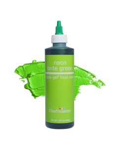 Chefmaster Neon Green Liqua Gel Food Coloring Vibrant Color ProfessionalGrade Dye for Icing Frosting Fondant FadeResistant 105 oz