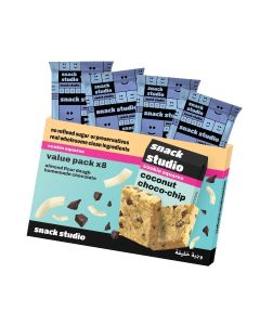 Snack Studio Coconut Choco-chip Cookie Squares Value Pack 160g