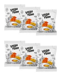 YallaYum Freeze-Dried Mango, 6 Packs of 15g / 100% Fruit, Non-GMO, No Added Sugar, Gluten-Free,No Additives Added, Vegan, Made From 900g Fresh Mango / Healthy Snack for On-the-Go