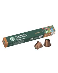 Starbucks House Blend Lungo Roasted Ground Coffee Capsule By Nespresso With Intensity 8- 10pcs