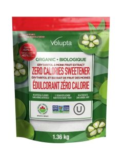 Organic Erythritol & Monk Fruit Sweetener Blend, 1.36 kg – Zero Calorie Sugar Substitute, Keto Friendly, Non-GMO, Natural Low Glycemic Sweetener
