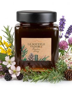 Le Souffle d'Adore Forest Mountain Honey / 100% Pure Natural Honey, Rich & Robust, Award-Winning, 250g Glass Jar