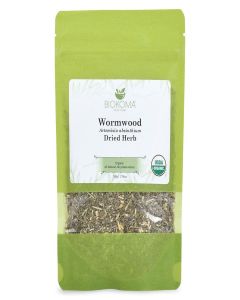 Biokoma Pure Organic Wormwood Dried Herb 50g in Moisture-Proof Resealable Bag