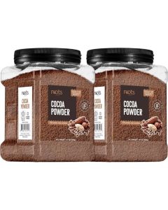 Roots Circle Unsweetened Cocoa Powder - Rich Dark Chocolate Flavor, Perfect for Baking and Smoothies - Bulk 2 Pack of 14oz