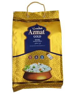 Azmat Gold Premium Quality Extra Long Grain Steam Basmati Rice - 5 kg