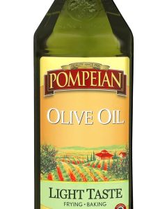 Pompeian Extra Light Tasting Olive Oil - 32 FL. OZ, Perfect for Frying and Baking, Naturally Gluten Free