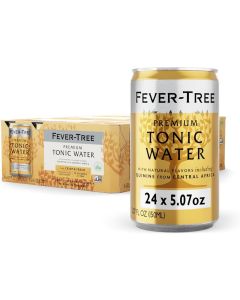Fever-Tree Premium Tonic Water - Refreshing Mixer with Natural Ingredients - 5.07 Fl Oz Cans - Pack of 24