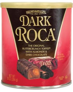 Brown & Haley Dark Roca Almond Buttercrunch Toffee with Dark Chocolate, 10 Ounces