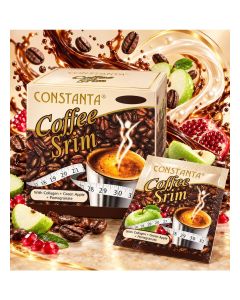 Coffee Srim – Instant Sugar Free Coffee with Collagen & Fruit Extracts / Box of 12 Sachets