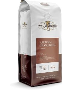 Miscela D'Oro Gran Crema Espresso Beans - 2.2 lb (1000g) - Medium Roast Whole Coffee Beans
