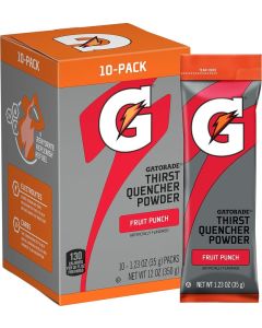 Gatorade Thirst Quencher Powder - Fruit Punch Flavor, 10 Pack