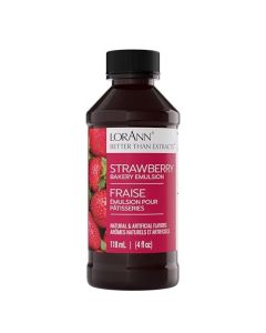 LorAnn Oils Strawberry Bakery Emulsion True Essence Ideal for Boosting Fruit Tones in Cakes Cookies Desserts GlutenFree KetoFriendly Extract Substitute Essential for Your Kitchen 4 Oz