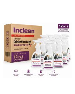 Incleen Disinfectant Sanitizer Spray, 750ml, Pack of 12