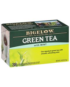 Bigelow Tea Green Tea with Mint Caffeinated Tea with Green Tea and Peppermint 20 Count Pack of 6 120 Total Tea Bags