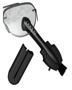 Peeps Carbon Klean Eyeglass Lens Cleaner - Efficient and Durable Carbon Microfiber Technology - Exclusively Used by NASA - 500 Uses (Black Soft Touch)