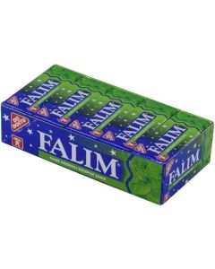 Falim Sugarless Mint Gum - 20 Pack (100 Pieces) - No Sugar, No Artificial Sweeteners