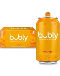 bubly Sparkling Water Mango Zero Sugar Zero Calories Seltzer Water 12 Fl Oz Cans Pack of 8