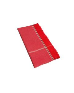 JETHIYA 100 Cotton Red Gamcha Towel Suitable for Puja Religious Functions Lal Rang Pooja Gamcha Soft Light Quick Drying 8x4 Attached Piece Pack of Total 32 Piece 32 Size 24x48 Inch
