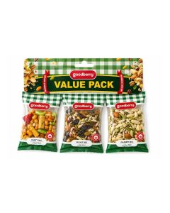 Goodberry Assorted Mix Nuts Pack of Party Mix, Velvet Mix & Islandy Mix- 3X200gms