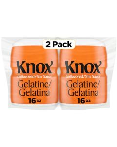 Knox Unflavored Gelatin 2 Ct Pack 16 Oz Canisters