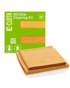 ECloth Microfiber Window Cleaning Cloth Kit Glass Cleaning Cloth for Windows Mirrors Cars Lenses Eyeglasses More Streak Free Clean Machine Washable Reusable Towel Tangerine Orange