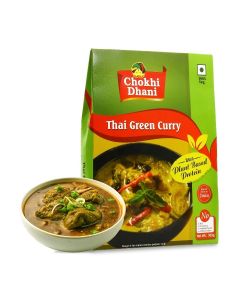 Plant-Based Thai Green Curry 300 gm / Ready-to-Eat Indian Curry with Protein / Traditional Spices & Rich Gravy / High Protein Meal