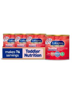 Enfagrow PREMIUM Toddler Nutritional Drink Natural Milk Flavor Omega3 DHA for Brain Support Prebiotics Vitamins for Immune Health NonGMO Powder Can 24 Oz Pack of 4