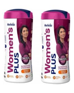 Horlicks Women's Plus Calseal Caramel Nutritional Drink, 400g Pack of 2